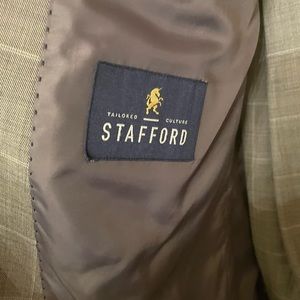 Men’s Stafford Suit - grey plaid